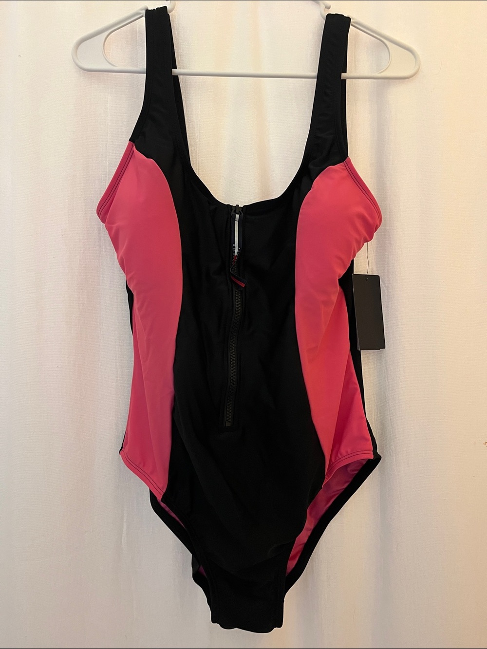 NWT Tommy Hilfiger Women’s XL one piece swimsuit with full zip.